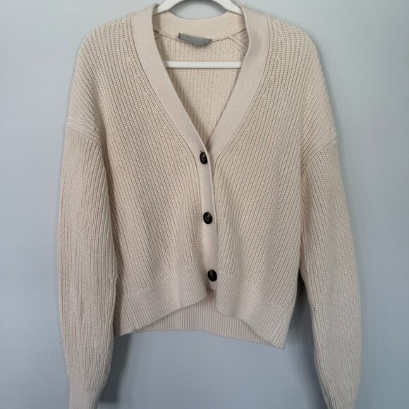 Cream button up cardigan - Picture 1 of 5